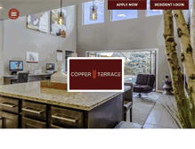 Tablet Screenshot of copperterraceapartments.com